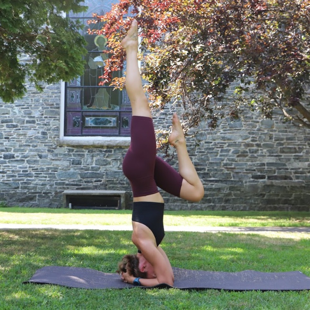 Lululemon High-rise Biker Shorts — beautiful plum color